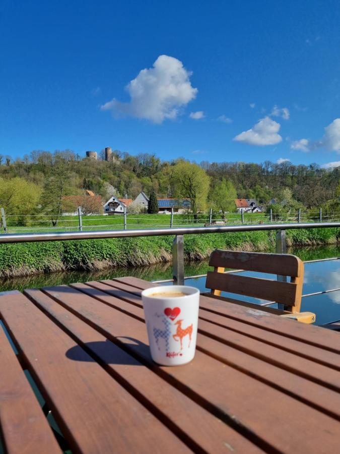 Ferienhaus Diemelaue Mit Klimaanlage Bad Karlshafen Exterior foto